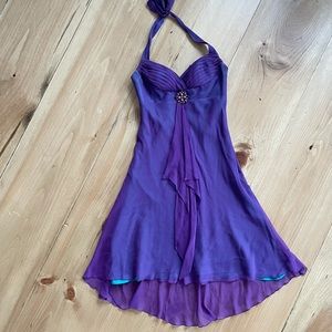 Purple Halter, Laundry by Shelli Segal, Size 0